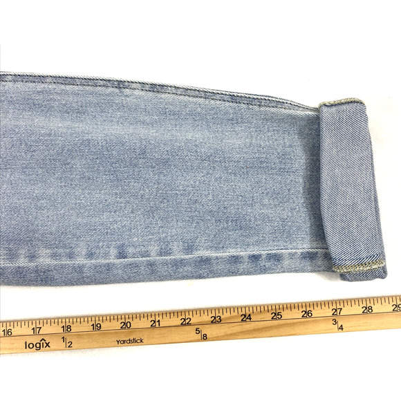 Judy Blue Jogger Jeans Womens Sz 30 Light Wash Denim Big Pockets Hi Rise Roll Up - Picture 12 of 15